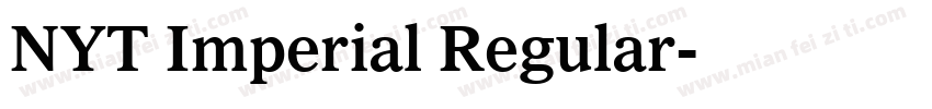 NYT Imperial Regular字体转换